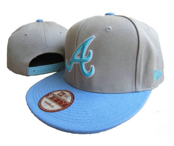 Boné New Era Snapback Atlanta Cinza e Azul